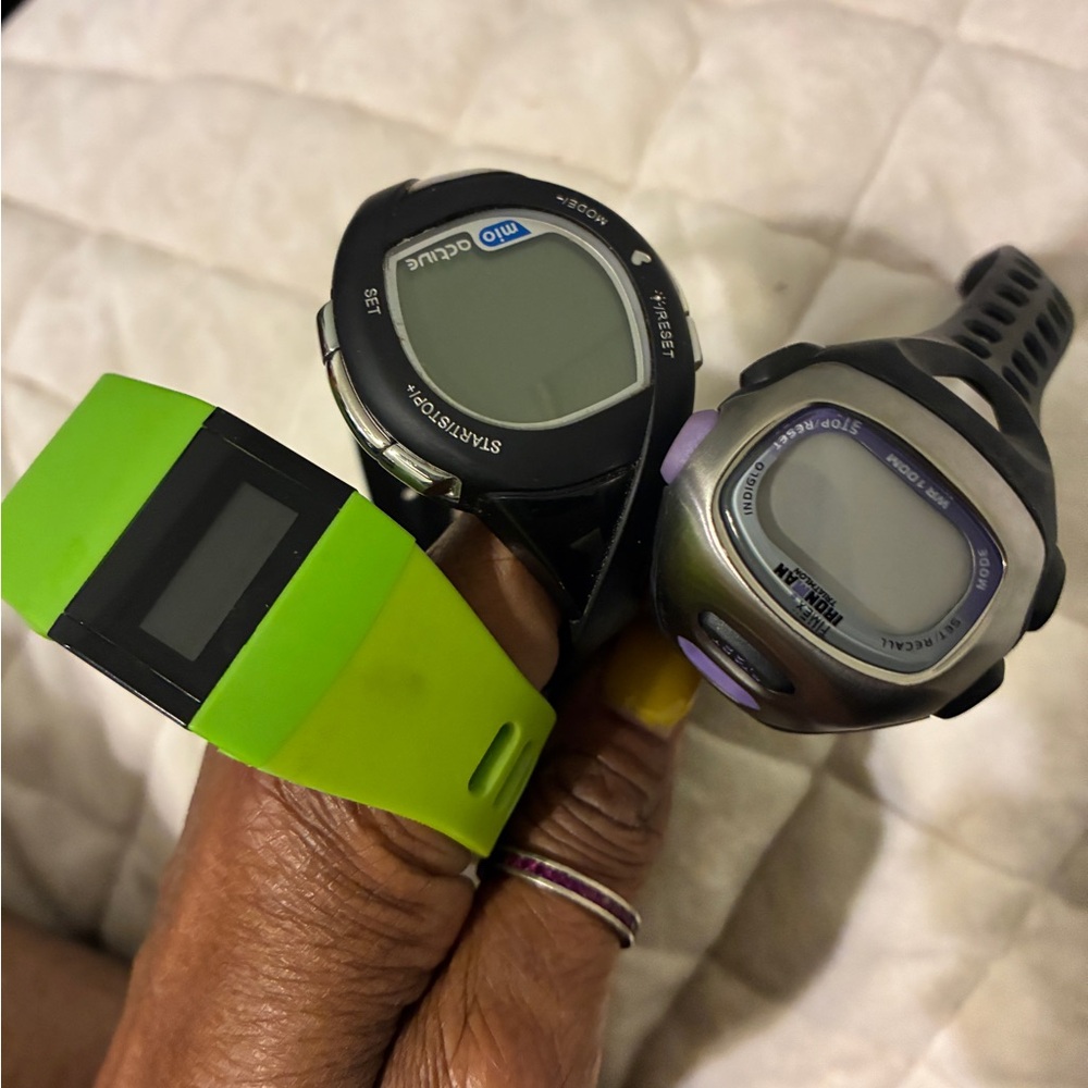 BUNDLE OF SPORTS TRACKER WATCHES - Black, Green, white, red, pink, Gray